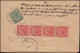 Straits Settlements R-Brief Von Singapur 3.6.1922 Rs. MiF Nach Kottaiyur/Indien - Singapore (1959-...)