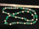 Antica Collana In Malachite E Perle Di Fiume - Arte Africana