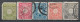 1899-1906 JAPAN Set Of 6 Used Stamps (Michel # 76,77,82,84,90,95) - Used Stamps