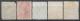 1899-1906 JAPAN Set Of 6 Used Stamps (Michel # 76,77,82,84,90,95) - Oblitérés