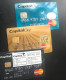 6 Different Old Credit Cards All Complete Used Just Covered Name - Cartes De Crédit (expiration Min. 10 Ans)