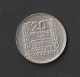 PIECE ARGENT Année 1933 De 20 F Type Turin - 20 Francs