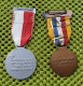 2 X Medaille - MILITAIR - Marche De 'Armée Luxembourg -  Original Foto  !! - Altri & Non Classificati