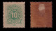 BELGIUM POSTAGE DUE STAMP.1870.10c.SCOTT J1.MH.D. - Francobolli In Bobina