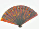 Petit éventail Ancien Décoré De Fleurs Peintes à La Main. Vers 1925. Art Déco.  Fermé 15,5 Cm, Ouvert 26 Cm - Fans