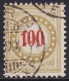 Schweiz: Portomarke SBK-Nr. 28BK (Rahmen Bräunlicholiv, Wasserzeichen Kreuz, 1908-1909) Gestempelt - Portomarken