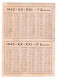 CALENDARIETTO - IN QUESTA IMMANE BATTAGLIA..........MUSSOLINI 1942 ANNO XX - Formato Piccolo : 1961-70