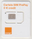 ROMANIA - Cartela SIM PrePay 0 € Credit, Orange GSM Card, Mint - Romania