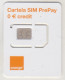 ROMANIA - Cartela SIM PrePay 0 € Credit, Orange GSM Card, Mint - Rumania