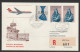 1967, Swissair, Erstflug, Liechtenstein - Bucuresti - Poste Aérienne