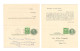 1953 Uprated UY7 Salem NJ Sunday School Dinner Message Paid Reply Postal Card - 1941-60