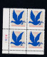 Sc#2877, 'G' Domestic Rate Make-up Stamp 1994 Issue 3-cent Stamp Plate # Block Of 4 - Números De Placas