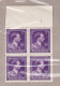 1944 Nr 693** Zonder Scharnier,blokje Van 4,zegel Uit Reeks Leopold III.OBP 11 Euro. - 1936-1957 Open Collar