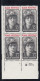 Sc#2956, Bessie Coleman Aviator, Black Heritage Series 1995 Issue 32-cent Stamp Plate # Block Of 4 - Plattennummern