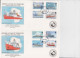 British Antarctic Territory (BAT) 1993 Definitives / British Antarctic Ships 12v 3 Registered FDC Ca Halley (FG175) - FDC