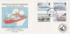 British Antarctic Territory (BAT) 1993 Definitives / British Antarctic Ships 12v 3 Registered FDC Ca Halley (FG175) - FDC