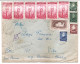 Superbe Lettre Recommandée Avec De Nombreux Timbres 1949 , RRR, A VOIR !!! - Lettres & Documents