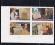 Sc#4021-4024, Benjamin Franklin US Stateman Postmaster Scientist Printer, 2006 Issue, 39-cent Stamp Plate # Block Of 4 - Plattennummern