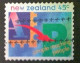 New Zealand, Scott #1226, Used(o), 1994, People Reaching People, 45¢, Multicolored - Used Stamps