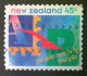 New Zealand, Scott #1226, Used(o), 1994, People Reaching People, 45¢, Multicolored - Oblitérés
