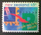 New Zealand, Scott #1226, Used(o), 1994, People Reaching People, 45¢, Multicolored - Gebruikt