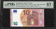 Greece  "Y" 10  EURO Superb GEM UNC! Draghi Signature!!  PMG 67EPQ (Exceptional Paper Quality) Printer  Y008A1! - 10 Euro