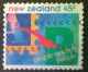 New Zealand, Scott #1226, Used(o), 1994, People Reaching People, 45¢, Multicolored - Used Stamps