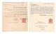 USA Scott UY9 Tribes Of New Jersey Red Men Fraternal Org 1922 Paid Reply Postal Card - 1921-40