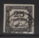 Taxe N°5 - 25c Noir Oblitere - TB - Cote 65€ - 1859-1959 Afgestempeld