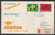 1968, Iberia, Erstflug, Liechtenstein - Tenerife Spain - Posta Aerea