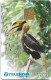 Malaysia - Telekom Malaysia (chip) - Birds - Great Pied Hornbill, Chip Gem2 Black, 5RM, Used - Malaysia