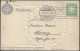 Bavière 1906. 2 Carte Postales Entiers Timbrés Sur Commande. Pavillon De L'art Nuremberg. Statues De Pélicans, Lion - Pelikanen