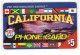 ETATS-UNIS PREPAID PT1 CALIFORNIA PHONE CARD 5$ DRAPEAUX Date 06/2000 - Sonstige & Ohne Zuordnung