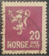 Norway 20 Lion Used Stamp  Classic - Gebruikt