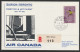 1973, Air Canada, Erstflug, Liechtenstein - Toronto - Poste Aérienne