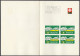 SUISSE - 1959 - Lotto Di 4 Biglietti Commemorativi Delle “FETES DE GENEVE” Con Quartine Yvert 537, 538, 622 E 623 - Other & Unclassified