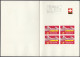 SUISSE - 1959 - Lotto Di 4 Biglietti Commemorativi Delle “FETES DE GENEVE” Con Quartine Yvert 537, 538, 622 E 623 - Sonstige & Ohne Zuordnung