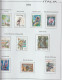 Delcampe - Italia 2000 - Coleccion De Sellos Usados En Hojas De Album 65 Sellos + 7 Hb Mnh - Verzamelingen