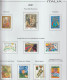 Italia 2001 - Coleccion De Sellos Usados En Hojas De Album 56 Sellos + 3 Hb Mnh - Sammlungen