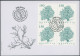 Suisse - 2021 - Bäume - Viererblock - Ersttagsbrief FDC U4 ET - Lettres & Documents