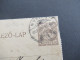 Ungarn / Slowakei 1919 Kartenbrief Stempel Nyitra / Absender Stempel Pecs Ede Nyitra Nach Pozsony Gesendet - Postwaardestukken