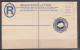 Straits Settlements 1937 KGVI 15c Size G Postal Stationery Registered Envelope Unused - Straits Settlements