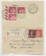 ENTIER PAIX 50C CARTE LETTRE + 15C VERSO 50CX3 REC C. PERLE ST GEORGES DE ROUELLEY 18.2.1938 - 1932-39 Paz