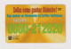 BRASIL -  Service Access Number Inductive  Phonecard - Brasilien