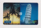 BRASIL -  Leaning Tower Of Pisa Inductive  Phonecard - Brazil