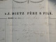 DL 7 FRANCE BELLE LETTRE   1860 BAAR A BELFORT + NAP. N°14 VOISIN  +AFF. INTERESSANT+ - 1849-1876: Periodo Clásico