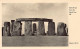 England - Wilts - STONEHENGE From The North East - Publisher Ministry Of Works A3 - Stonehenge