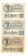 **Austria Notgeld St Georgen Und Tollet Serie Compleet 890  Cat Val 3 Euro - Oesterreich