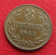 Guernsey 8 Doubles 1945 KM# 14 Lt 205 *VT Guernesey - Guernsey