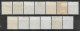 1950-1983 DENMARK Set Of 13 USED STAMPS (Michel # 328x,332x,410x,427x,456y,774) - Gebruikt
